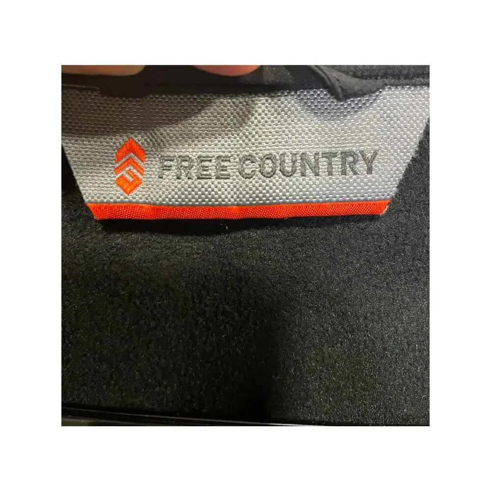 Free Country Men's Ultimate Super Softshell Black Jacket Size Large Outdoors